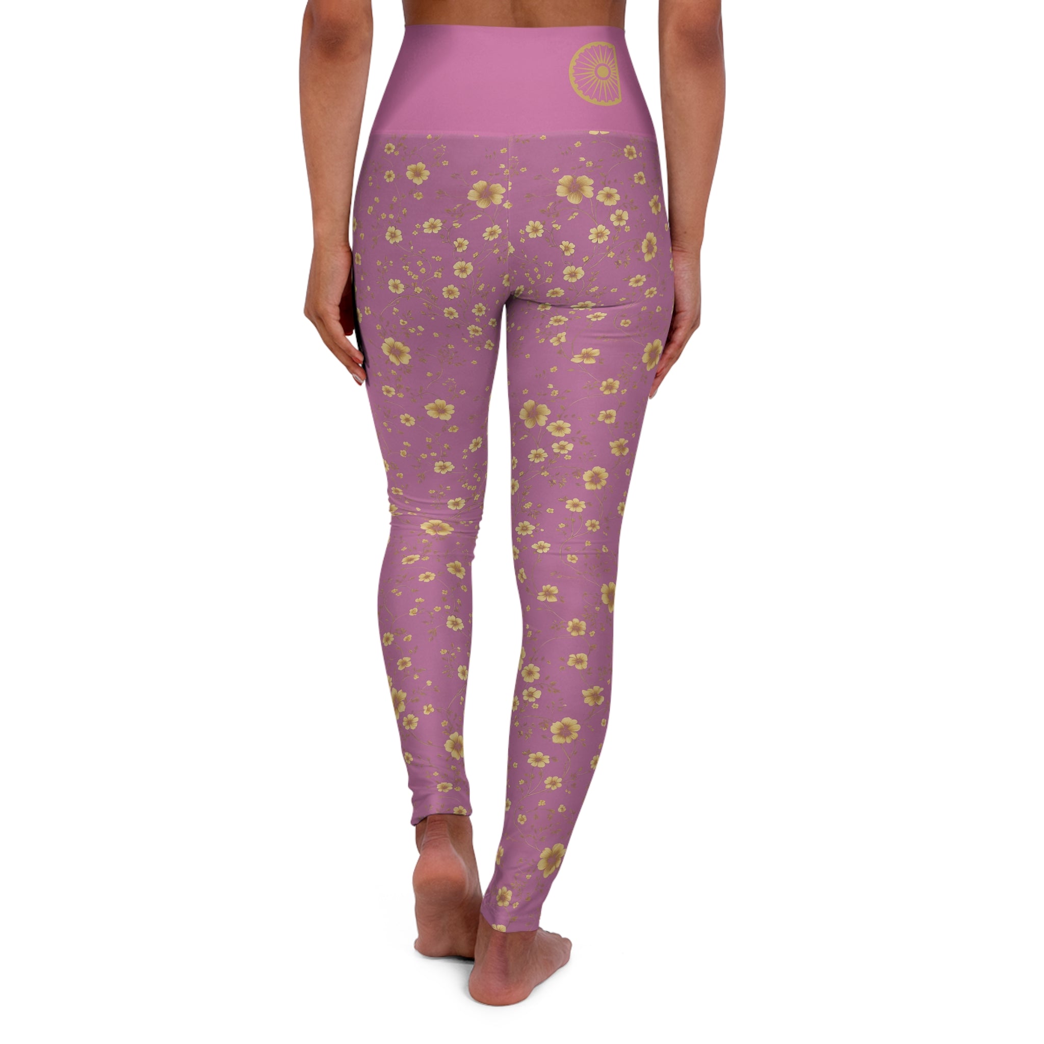 Japa - High Waisted Yoga Leggings - Pink