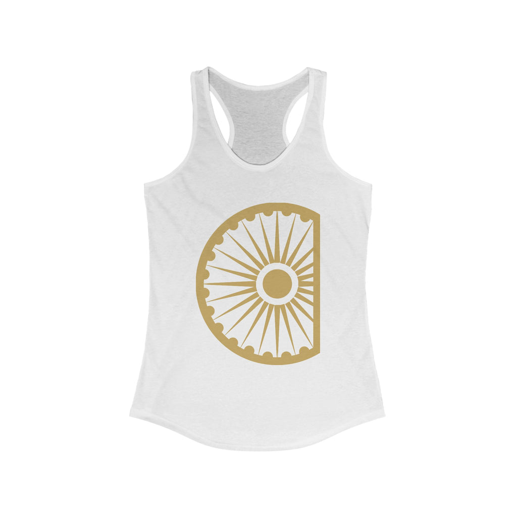 HH Ksura Chakra Logo - Racerback Tank - Gold
