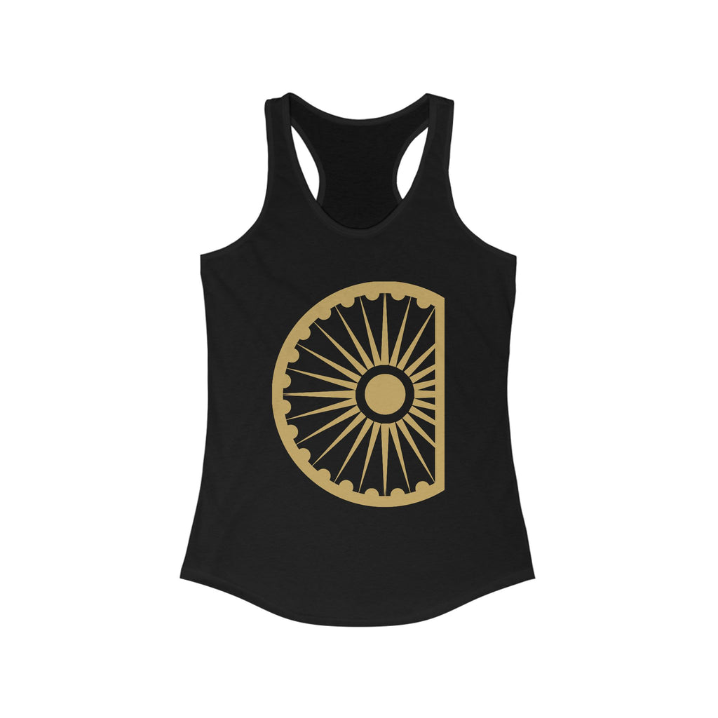 HH Ksura Chakra Logo - Racerback Tank - Gold
