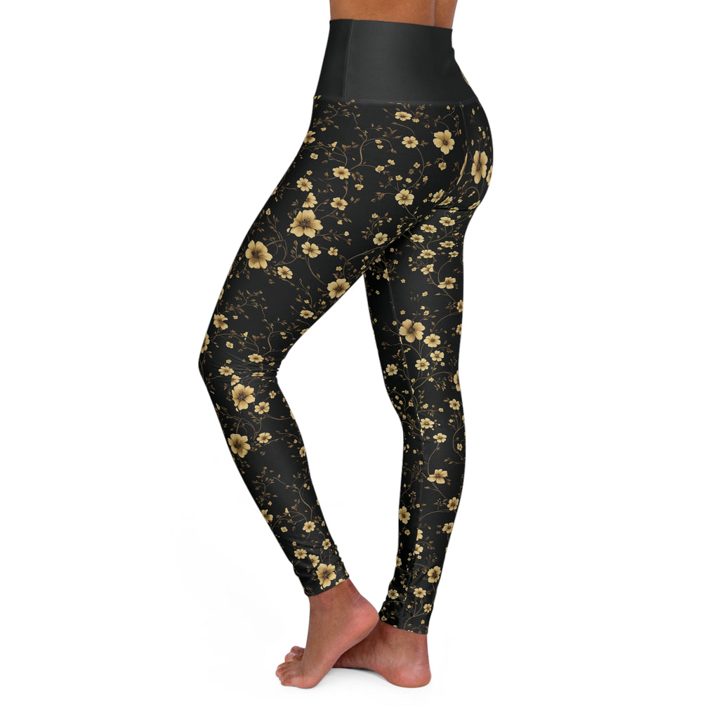 Japa - High Waisted Yoga Leggings - Black