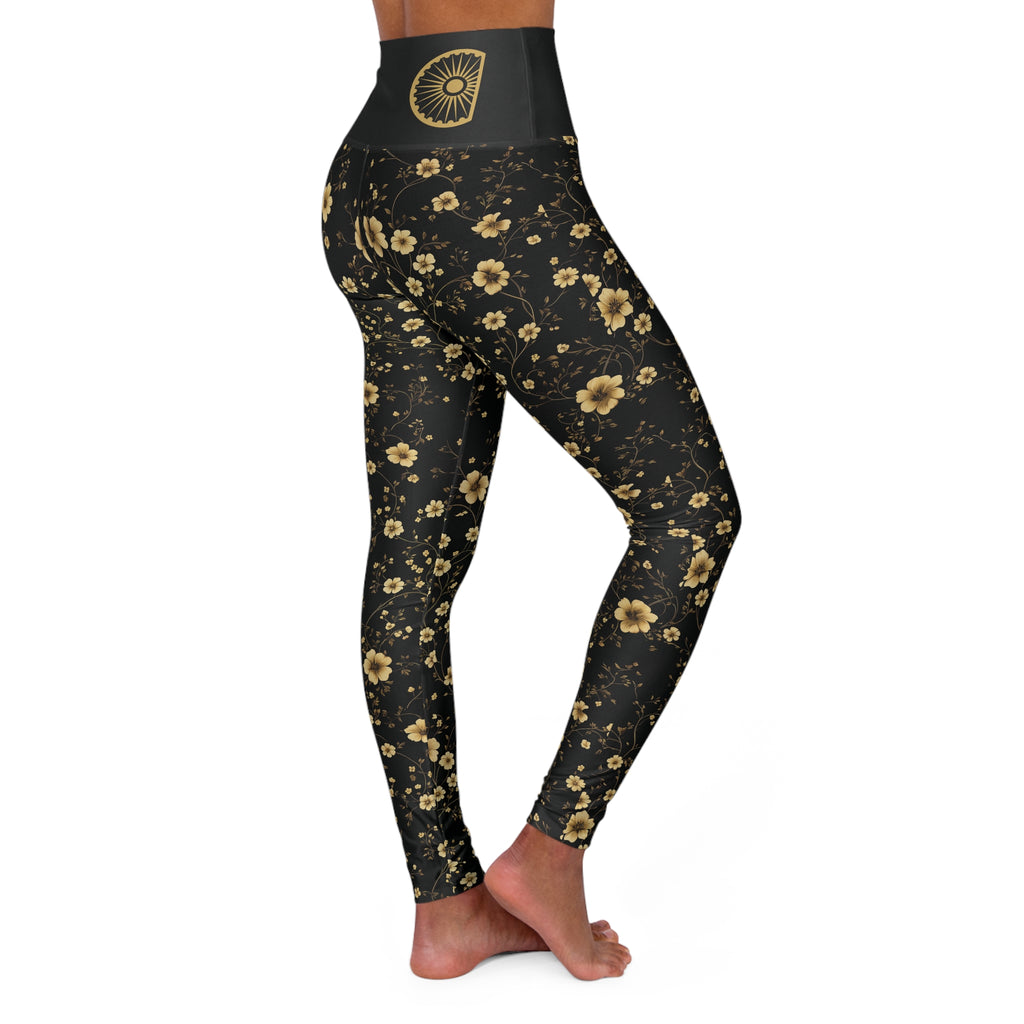 Japa - High Waisted Yoga Leggings - Black