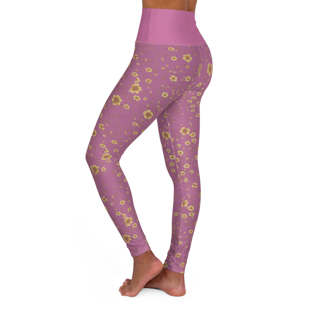 Japa - High Waisted Yoga Leggings - Pink