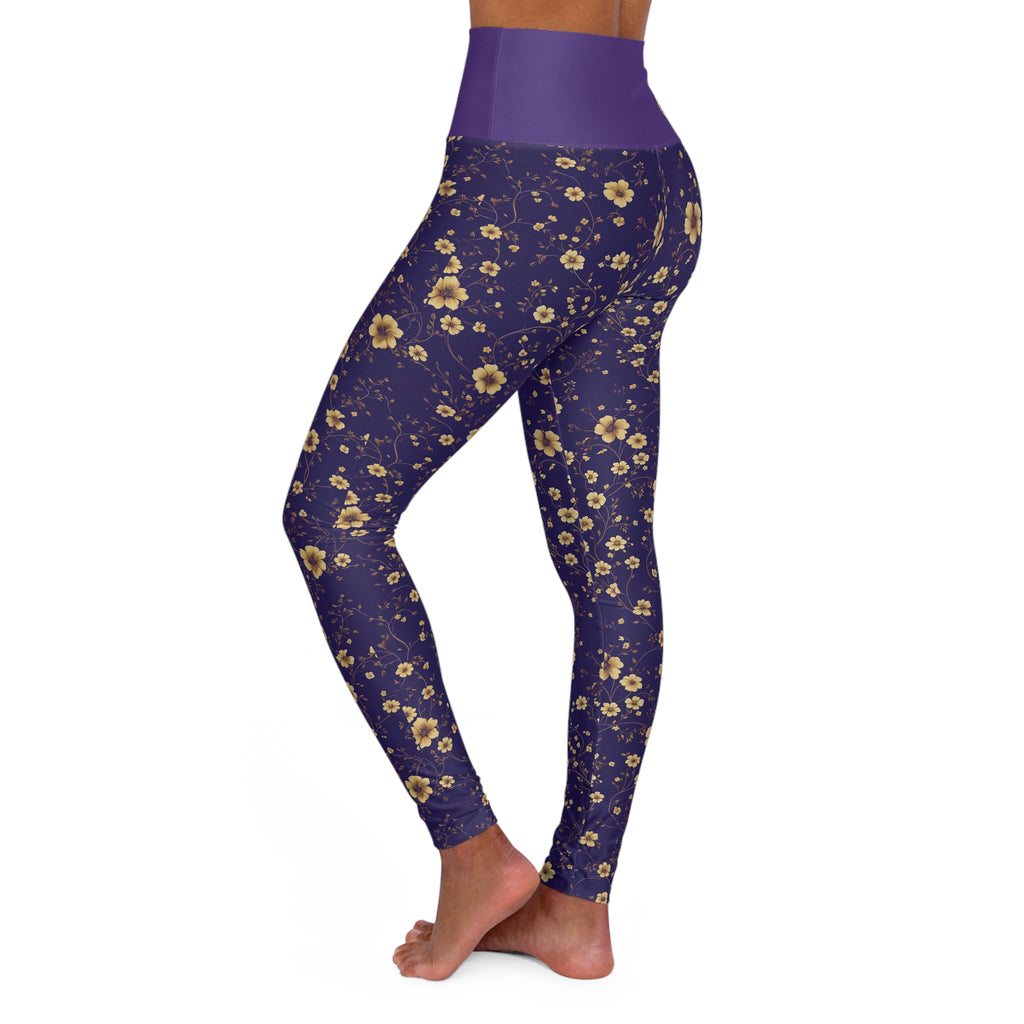 Japa - High Waisted Yoga Leggings - Purple