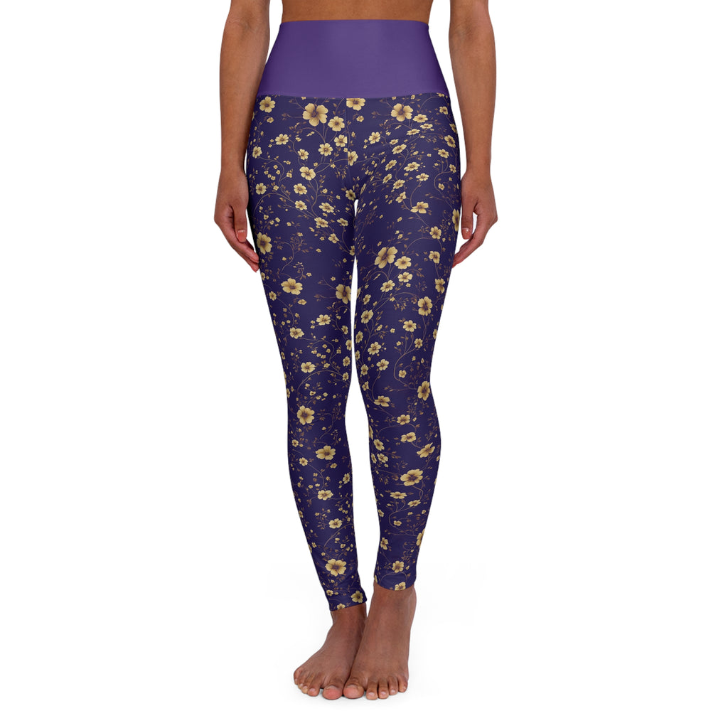 Japa - High Waisted Yoga Leggings - Purple