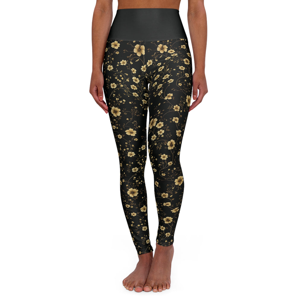 Japa - High Waisted Yoga Leggings - Black