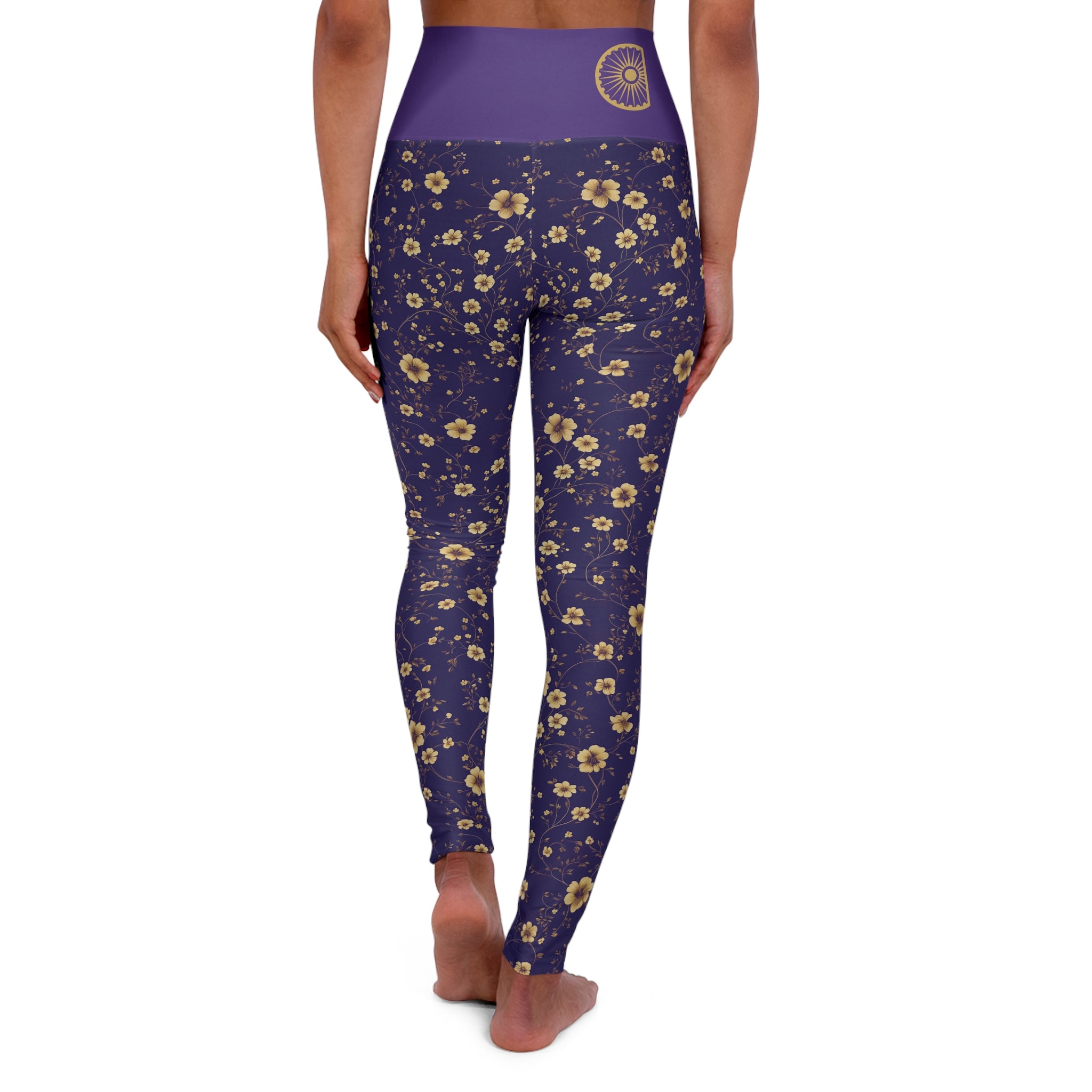 Japa - High Waisted Yoga Leggings - Purple