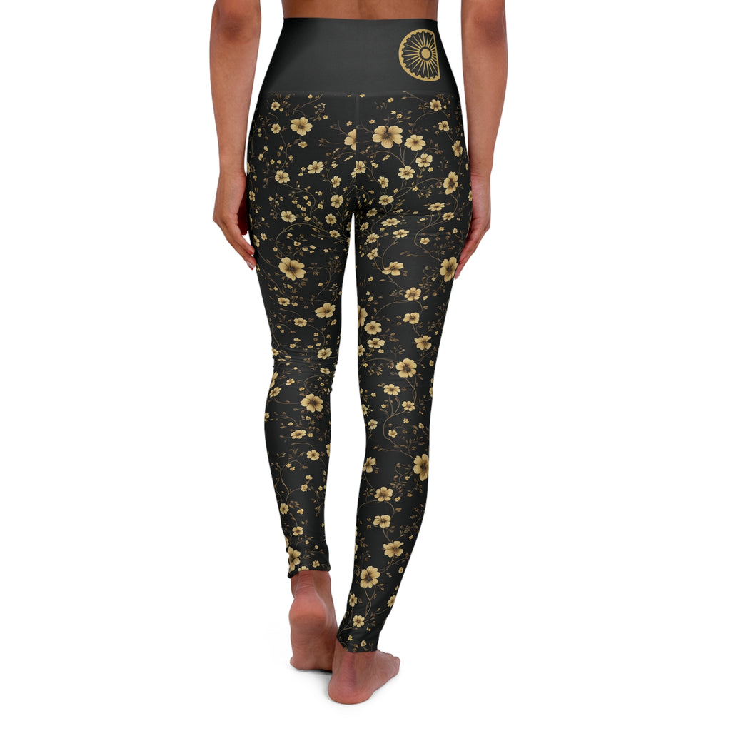Japa - High Waisted Yoga Leggings - Black