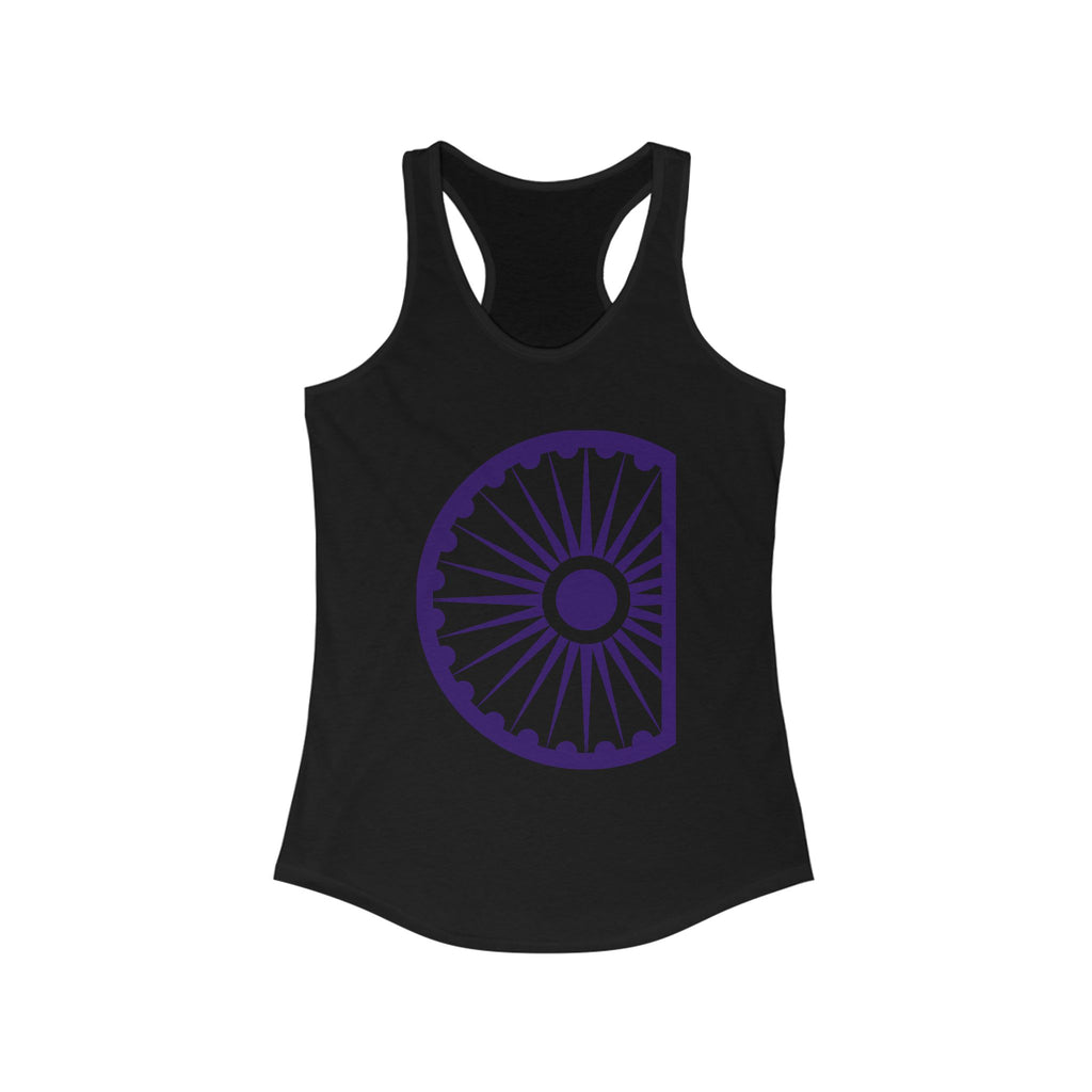 HH Ksura Chakra Logo - Racerback Tank - Purple